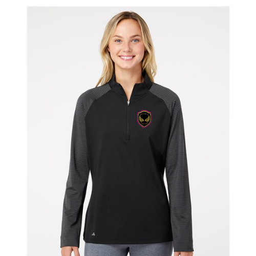 Adidas Player Women's Stripe Block Quarter-Zip Pullover
